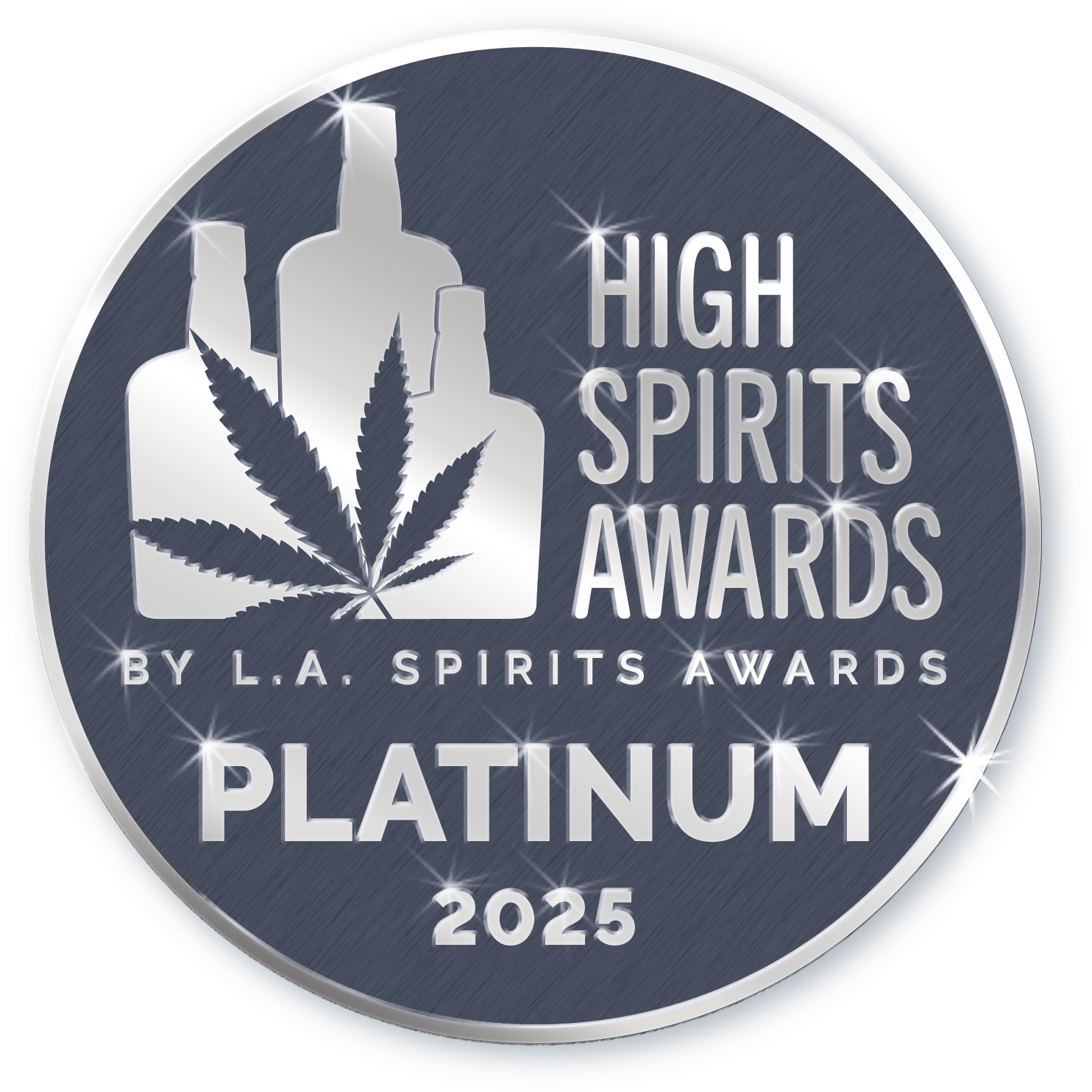 Platinum award icon from High Spirits Awards by L.A. Spirits Awards